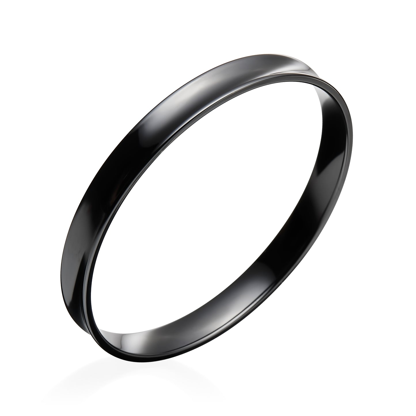 Gem Ceramic Concave Bangle 10mm