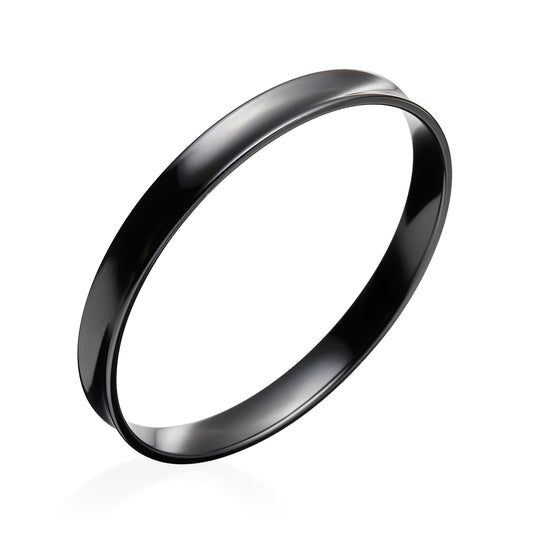 Gem Ceramic Concave Bangle 10mm