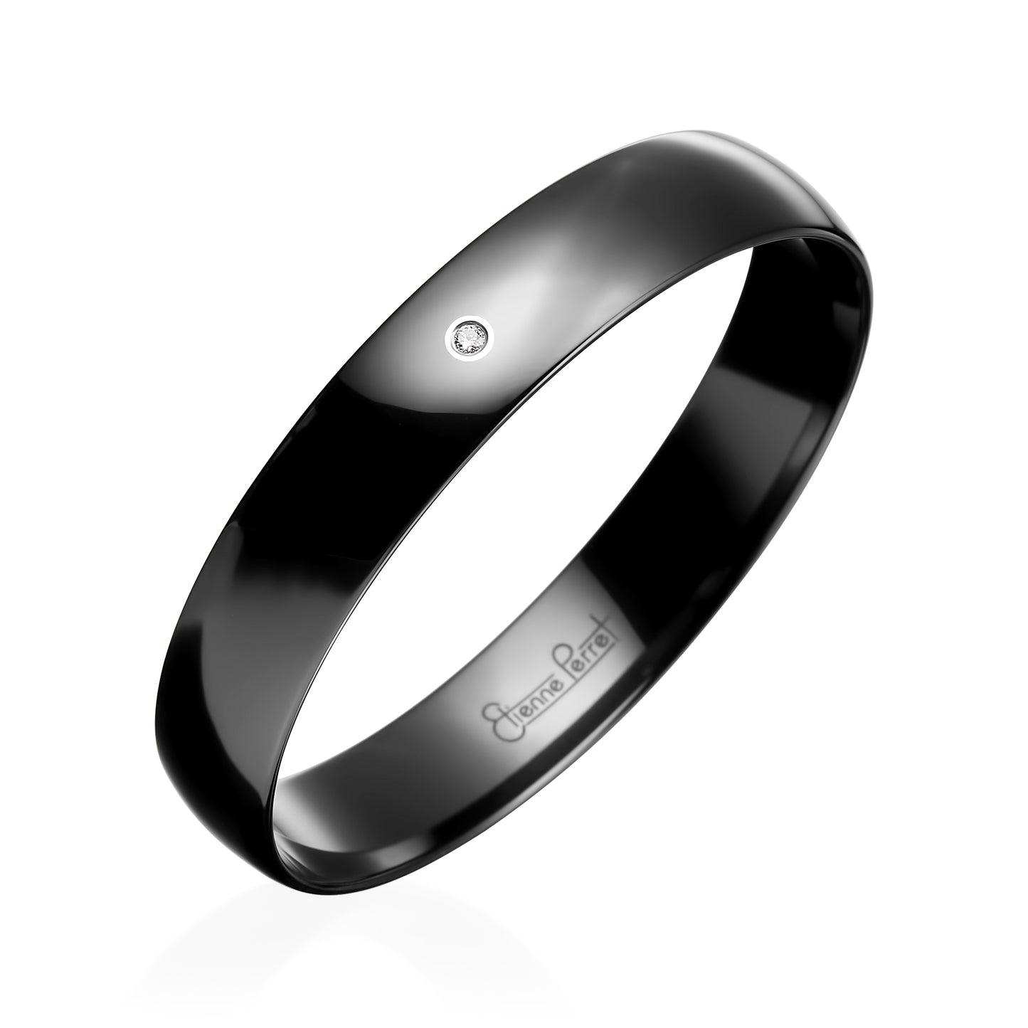 Gem Ceramic Round Bangle 12mm