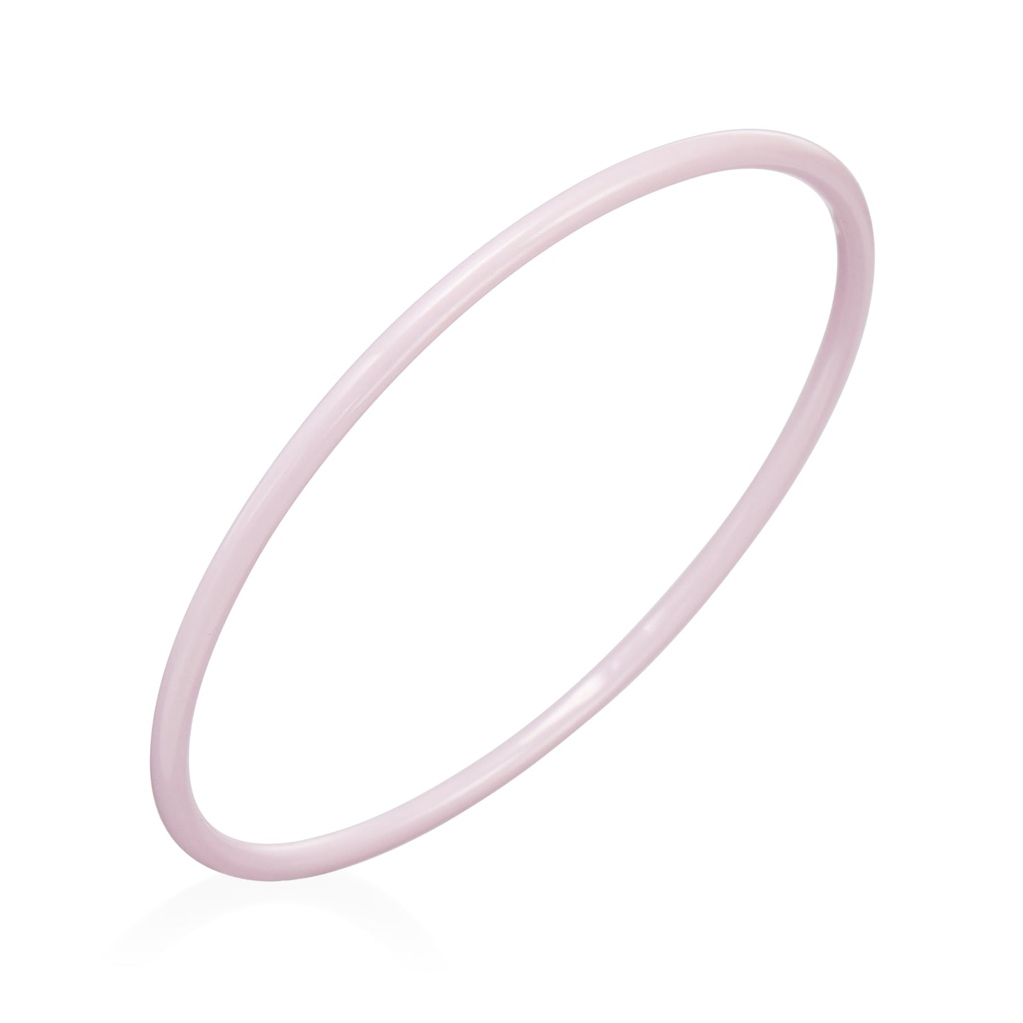 Gem Ceramic Round Bangle 3mm