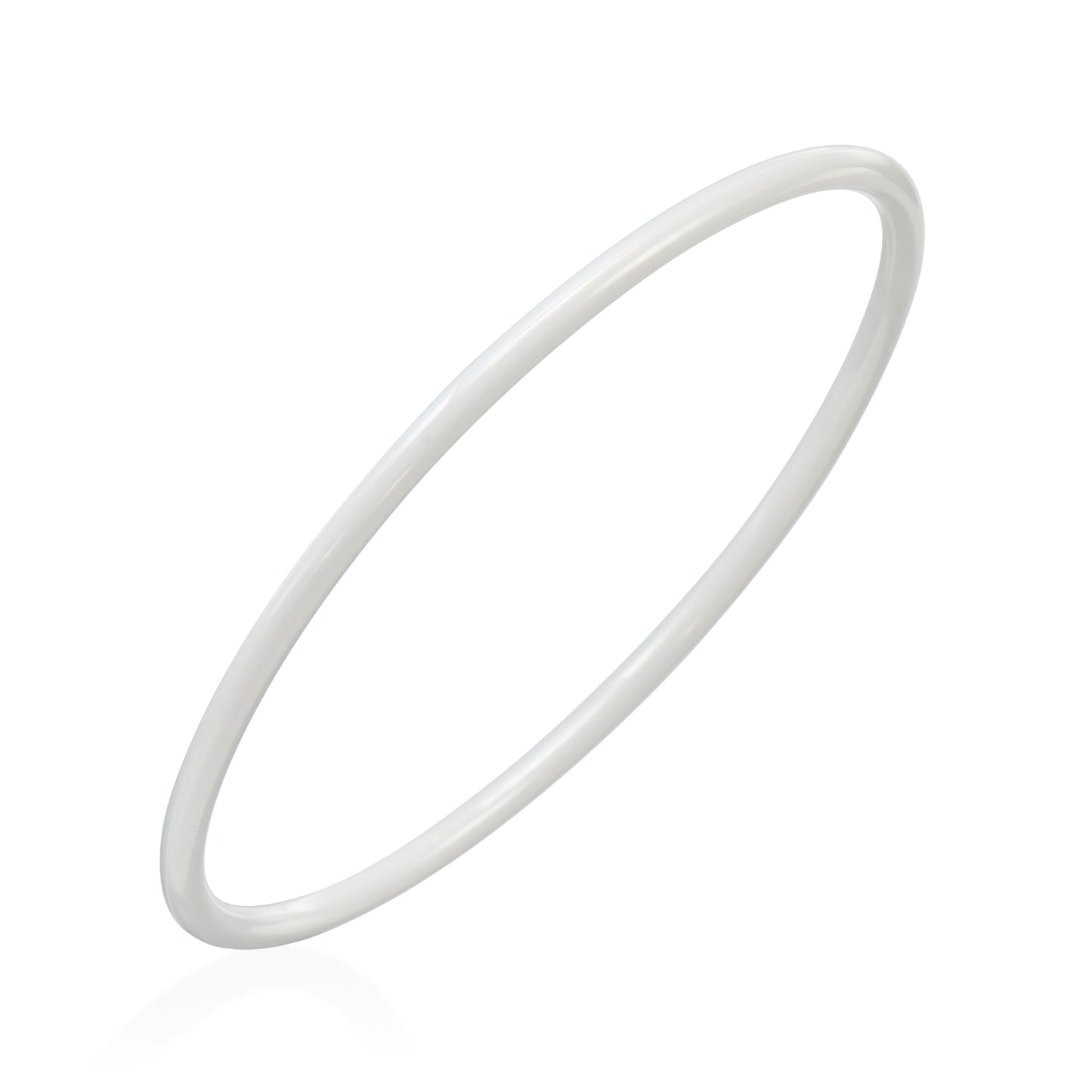 Gem Ceramic Round Bangle 3mm