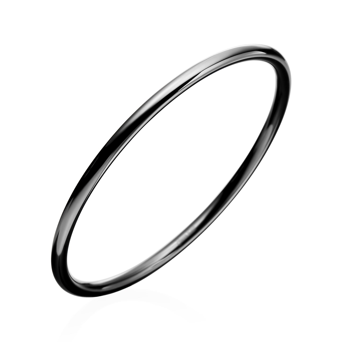 Gem Ceramic Round Bangle 5mm