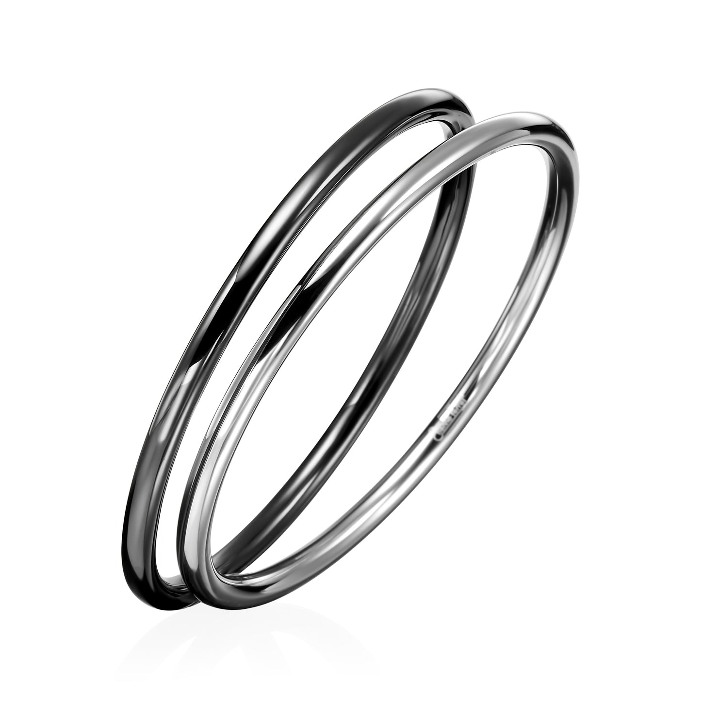 Gem Ceramic Round Bangle 5mm