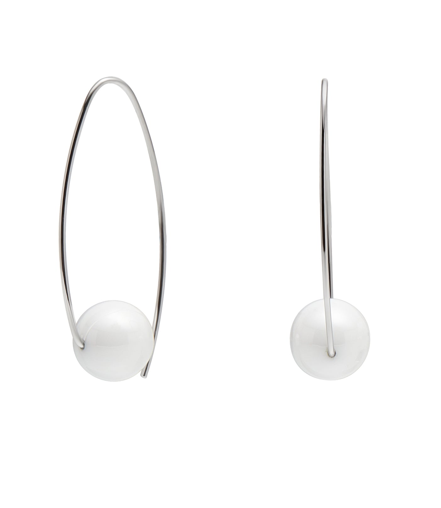 Ceramic Sphere Drop Earring