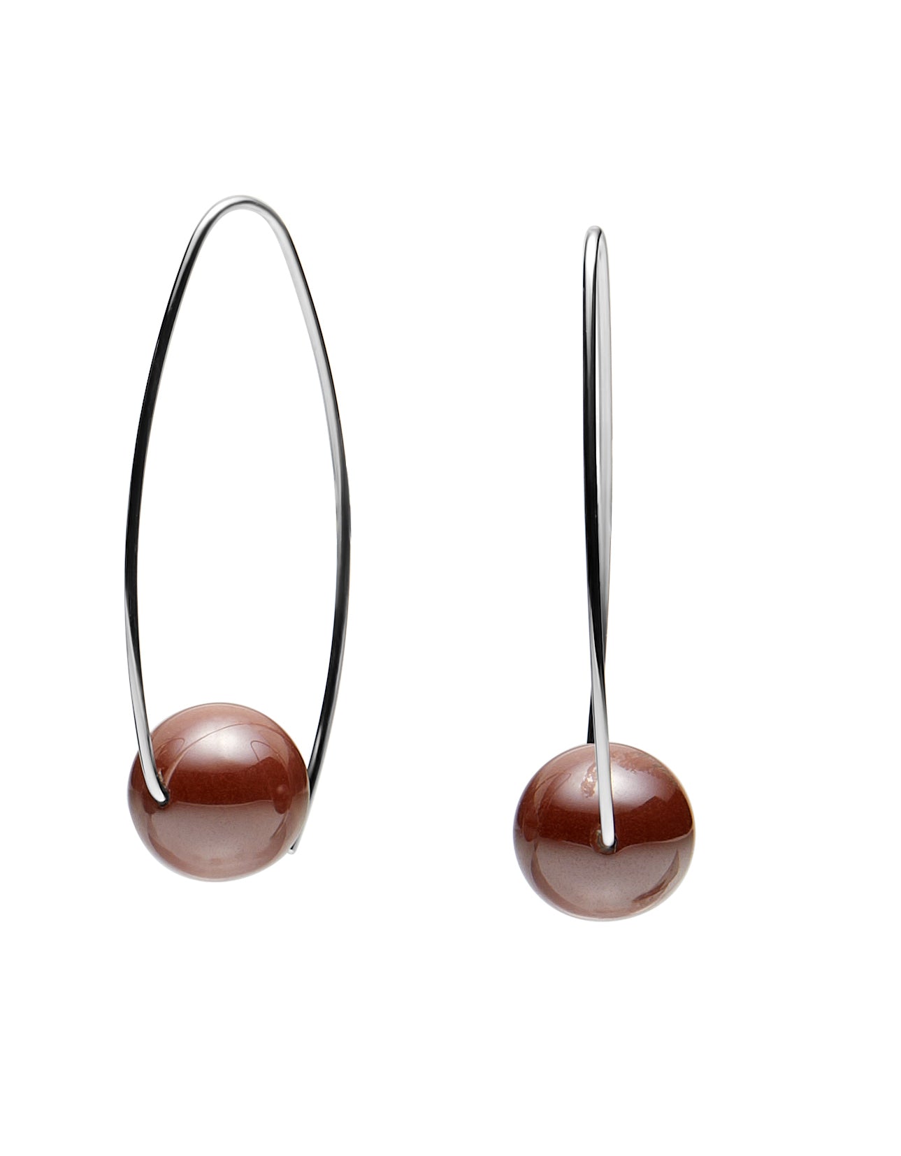 Ceramic Sphere Drop Earring