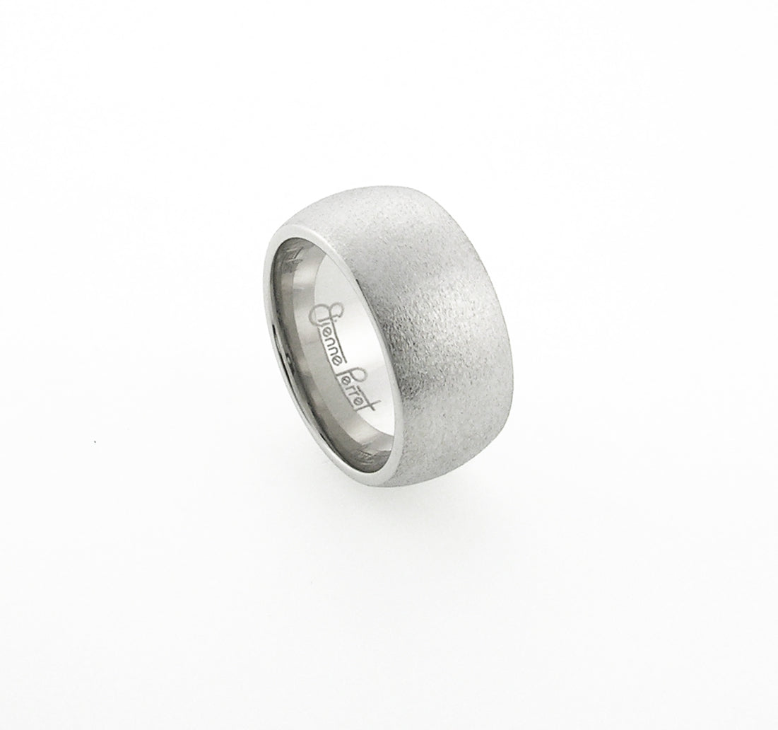 Chrome Gem Ceramic Dome Band 10mm