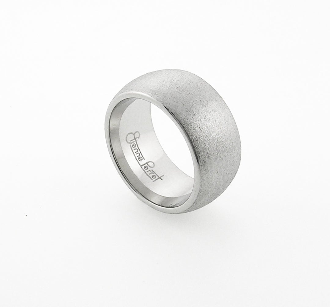 Chrome Gem Ceramic Dome Band 10mm