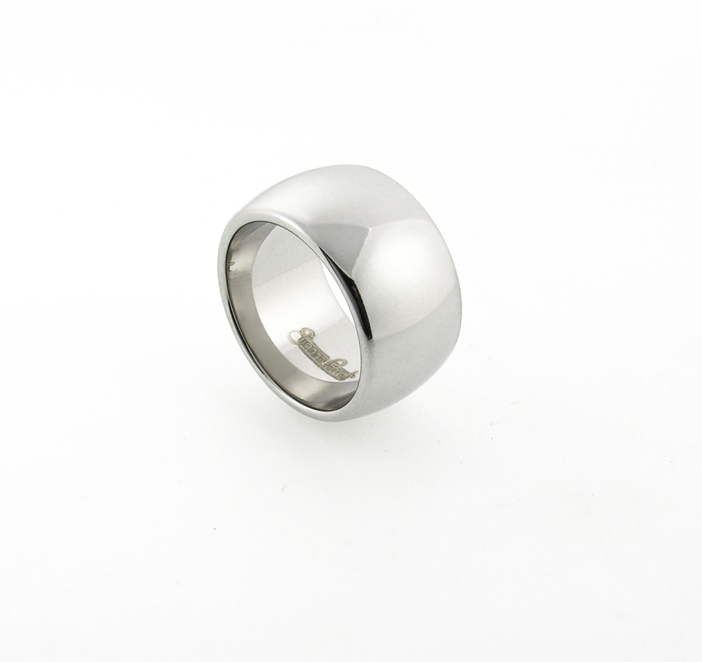 Chrome Gem Ceramic Dome Band 12mm