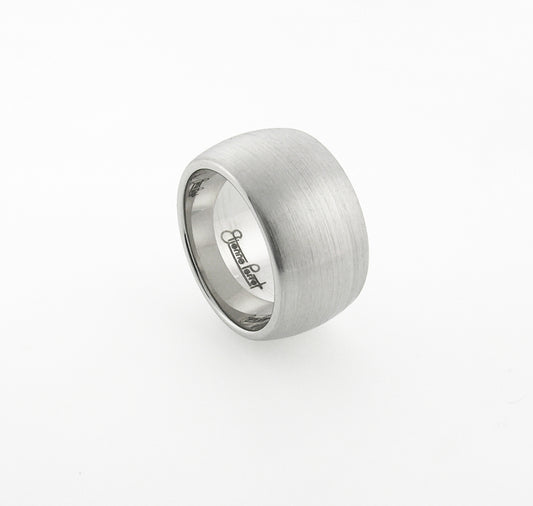 Chrome Gem Ceramic Dome Band 12mm