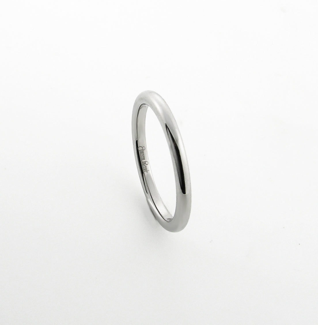 Chrome Gem Ceramic Dome Band 2mm