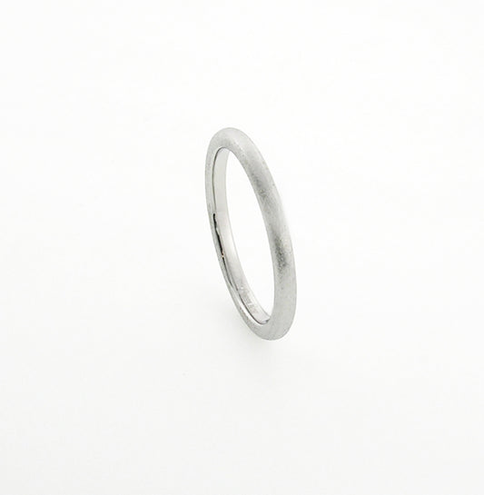 Chrome Gem Ceramic Dome Band 2mm