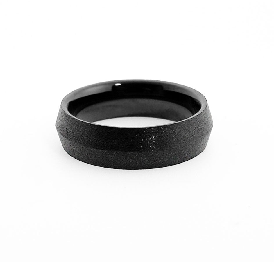 Black Gem Ceramic Peak Band 6mm