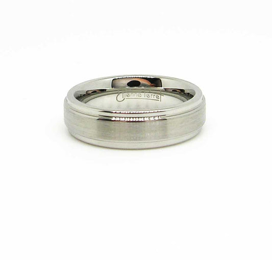 Cobalt Chrome Gem Ceramic Step Band 6mm