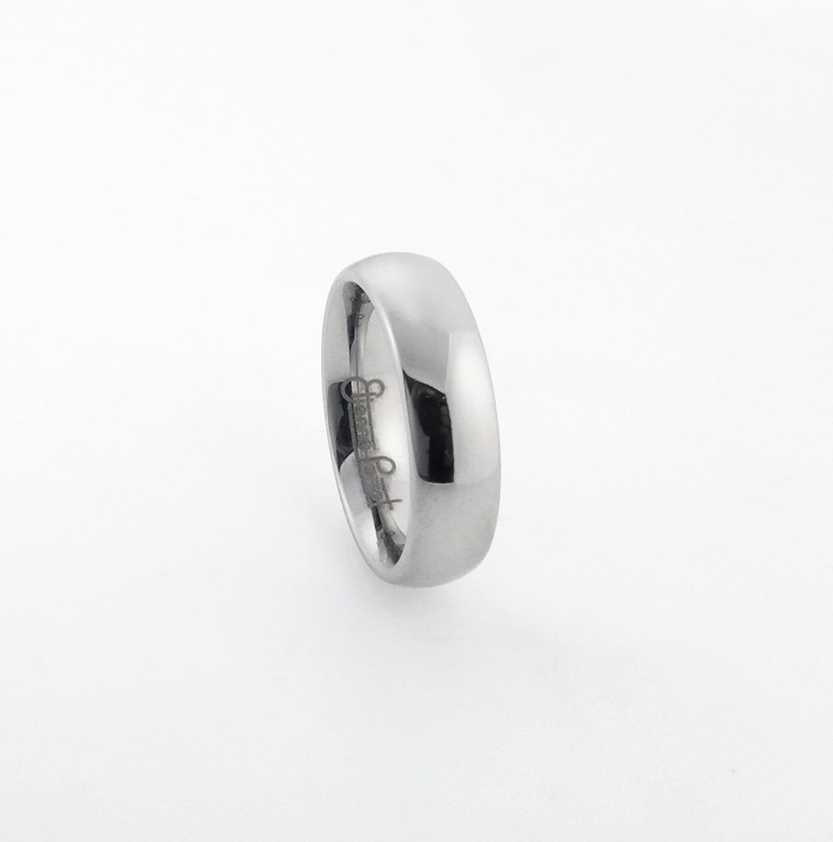 Chrome Gem Ceramic Dome Band 6mm