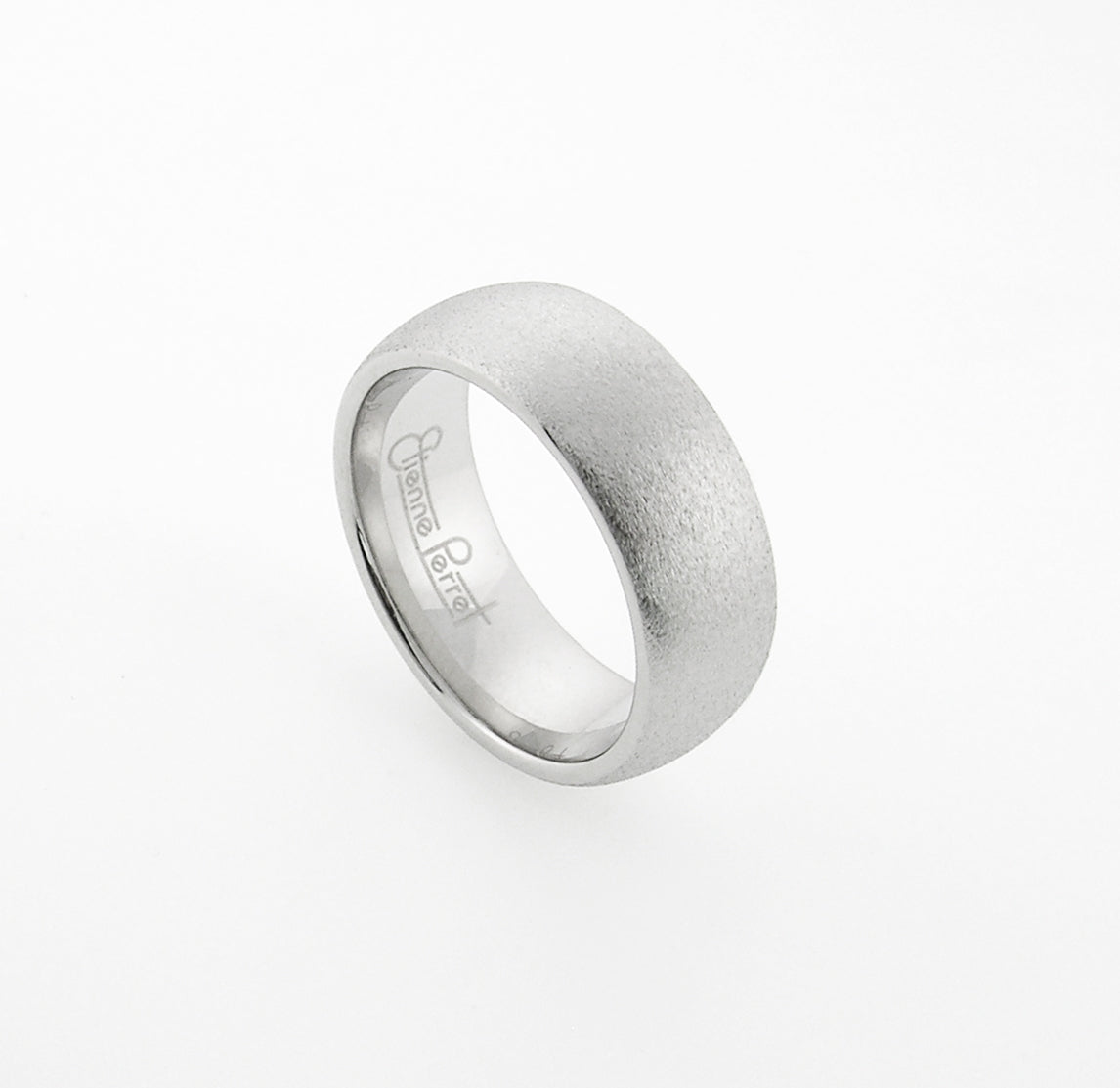 Chrome Gem Ceramic Dome Band 8mm