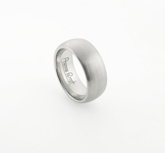 Chrome Gem Ceramic Dome Band 8mm
