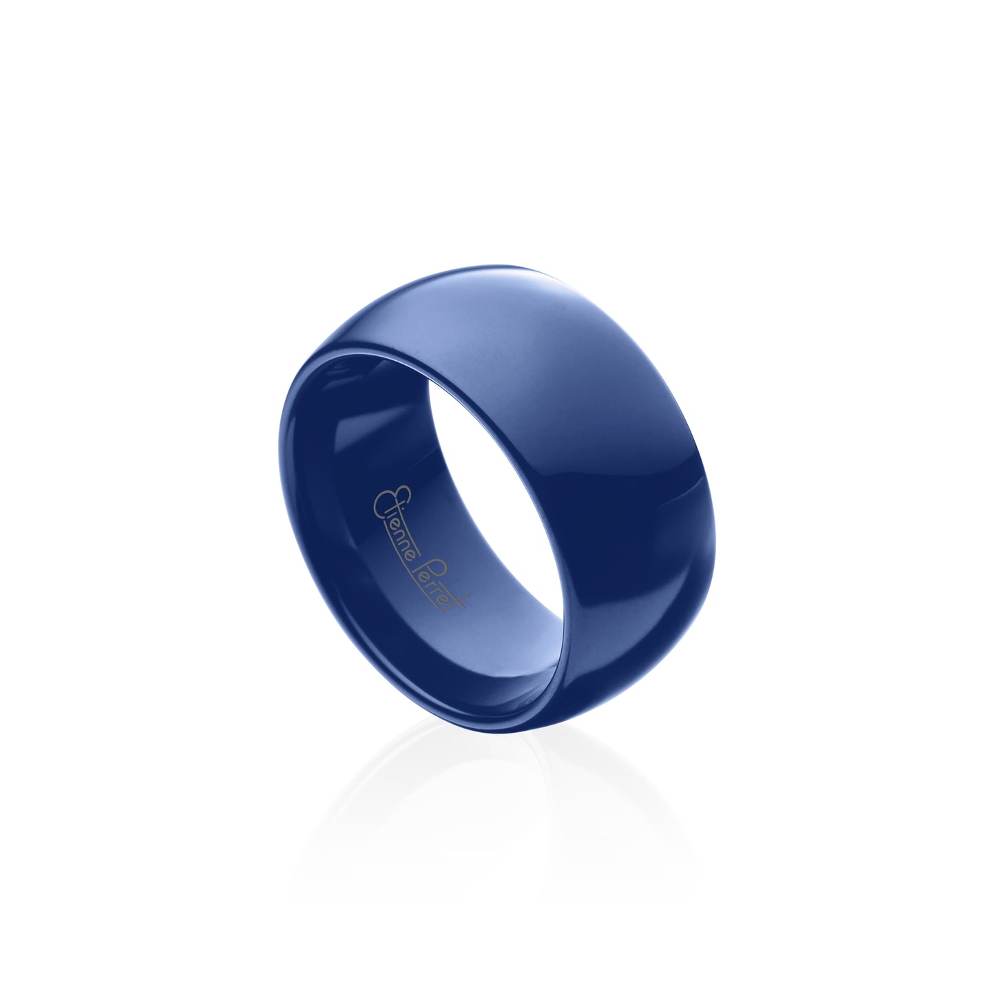 Blue Gem Ceramic Dome Band 10mm