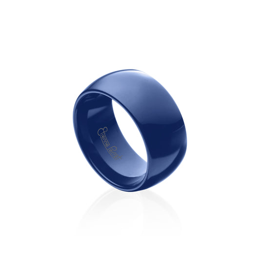 Blue Gem Ceramic Dome Band 10mm