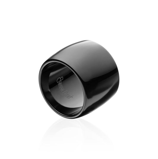 Black Gem Ceramic Dome Band 16mm