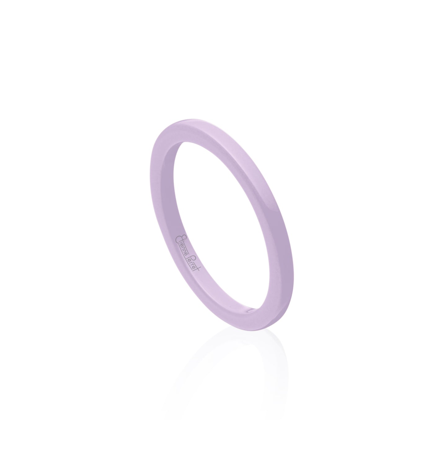 Lavender Gem Ceramic Dome Band 2mm