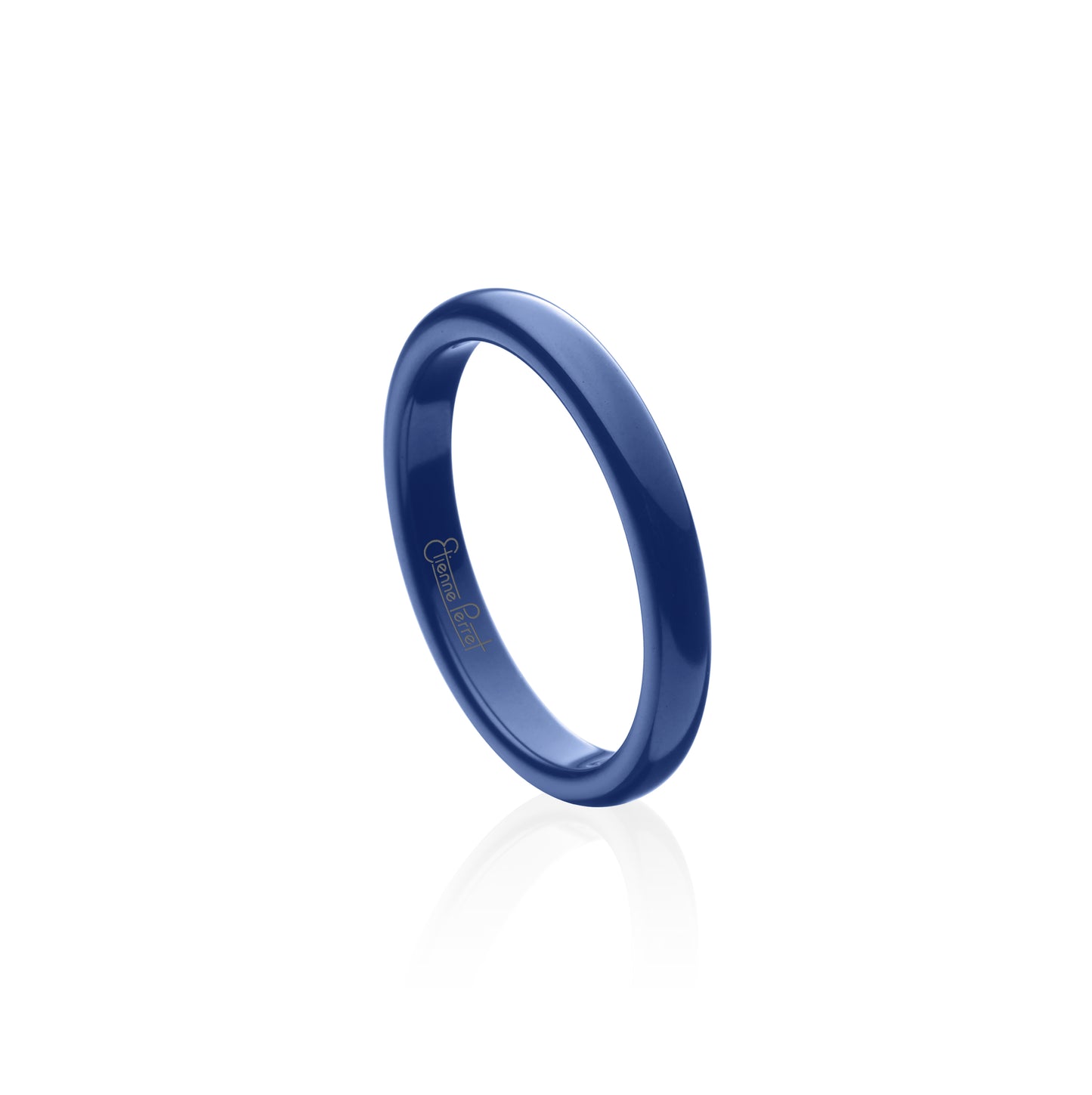 Blue Gem Ceramic Dome Band 3mm