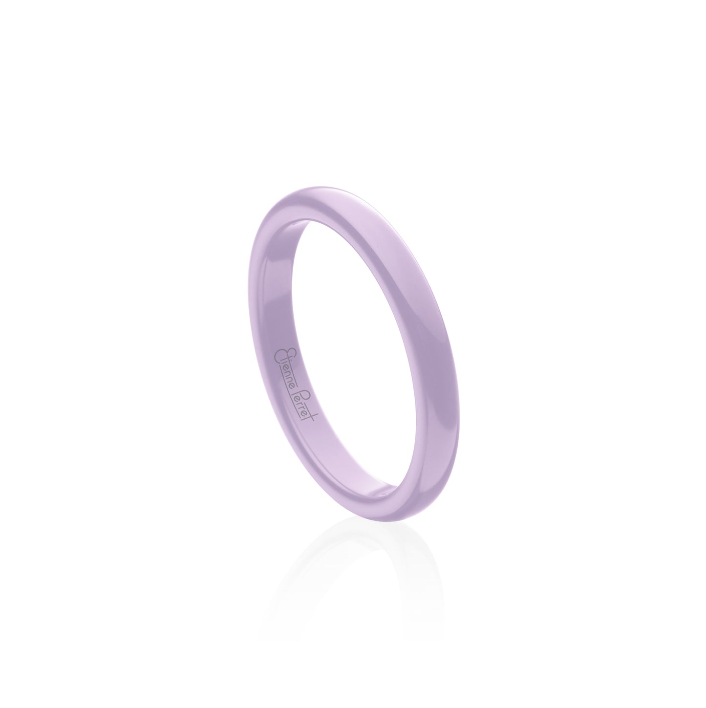 Lavender Gem Ceramic Dome Band 3mm