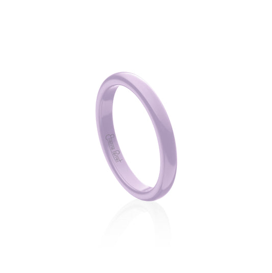 Lavender Gem Ceramic Dome Band 3mm