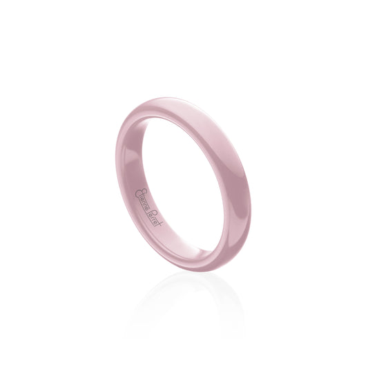 Pink Gem Ceramic Dome Band 4mm