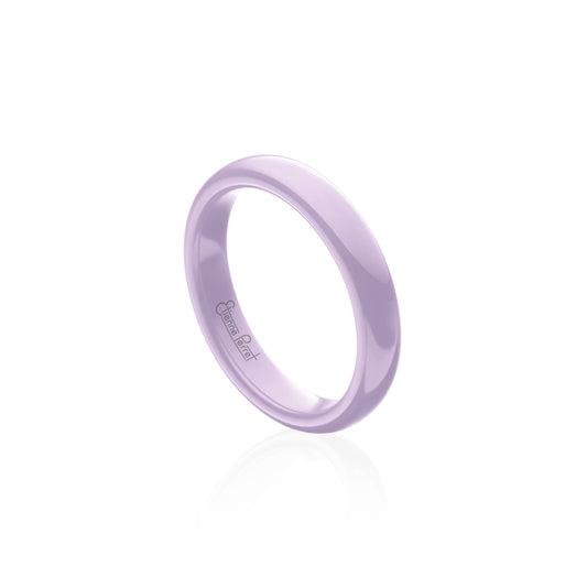 Lavender Gem Ceramic Dome Band 4mm