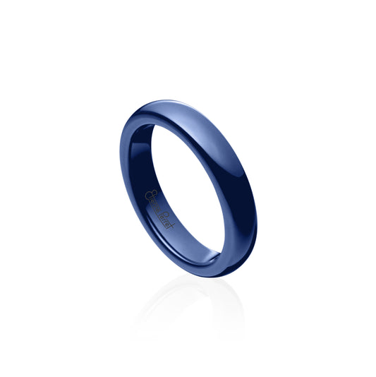 Blue Gem Ceramic Dome Band 5mm