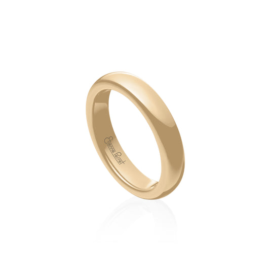 Cream Gem Ceramic Dome Band 5mm