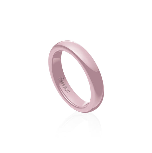 Pink Gem Ceramic Dome Band 5mm