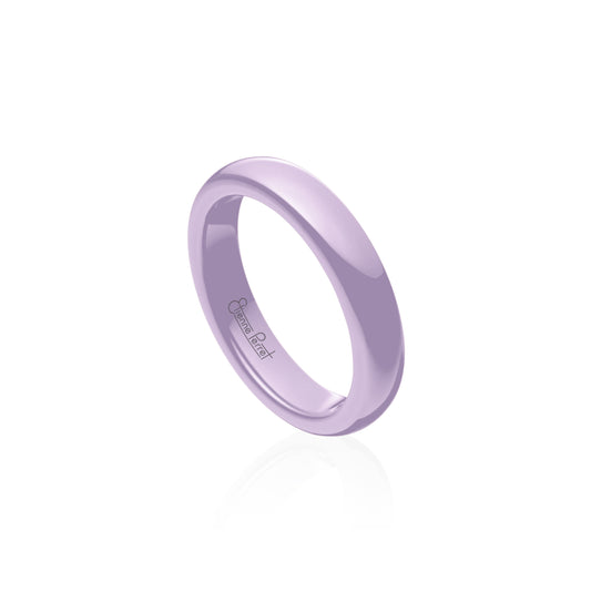 Lavender Gem Ceramic Dome Band 5mm