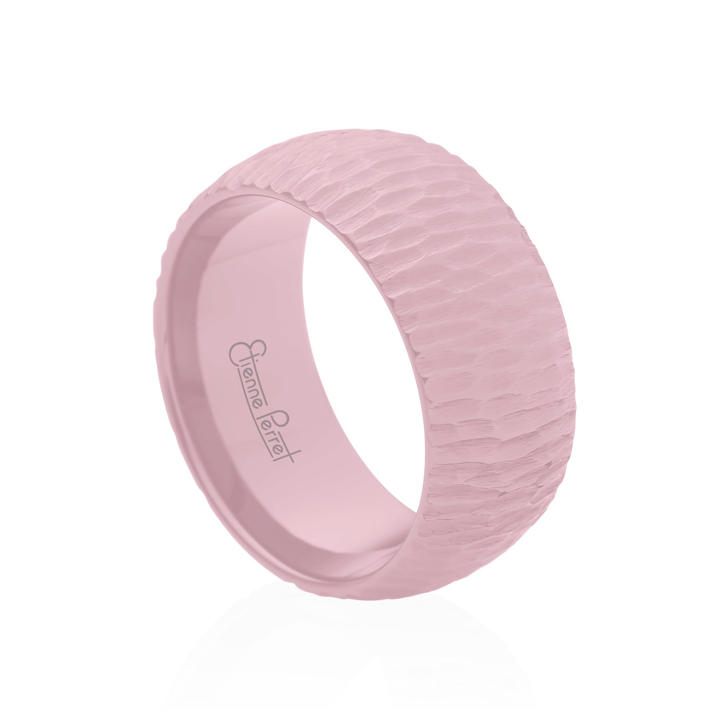 Pink Gem Ceramic Bark Band 10mm