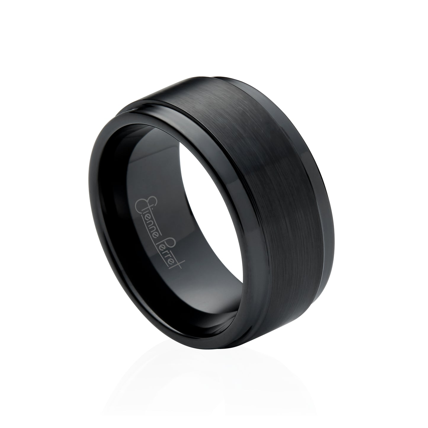Black Gem Ceramic Step Band 10mm
