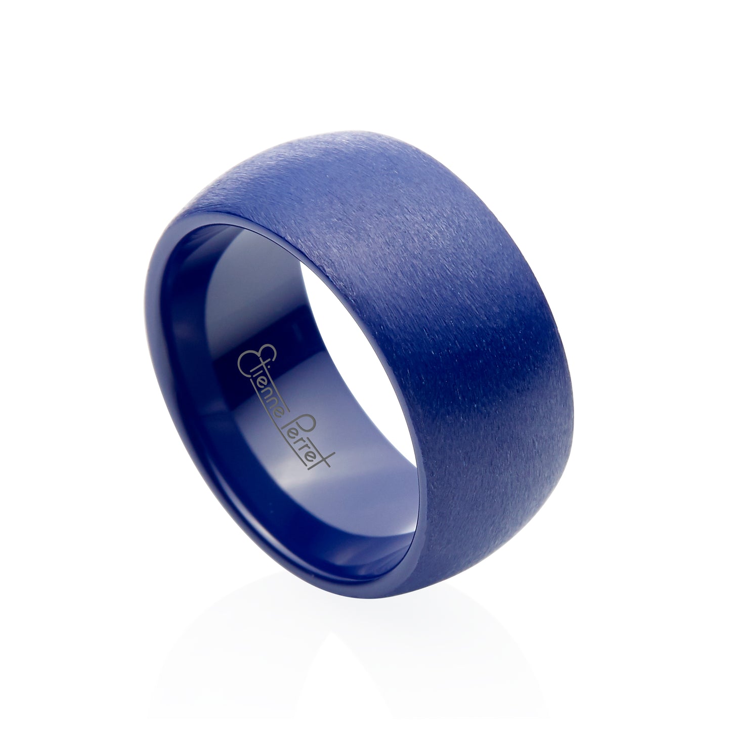 Blue Gem Ceramic Dome Band 10mm