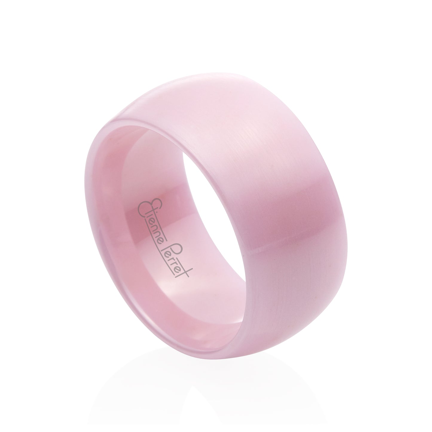 Pink Gem Ceramic Dome Band 10mm