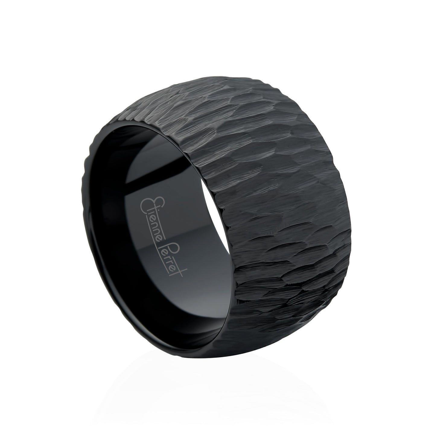 Black Gem Ceramic Bark Band 12mm
