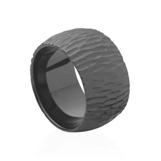 Grey Gem Ceramic Bark Band 12mm