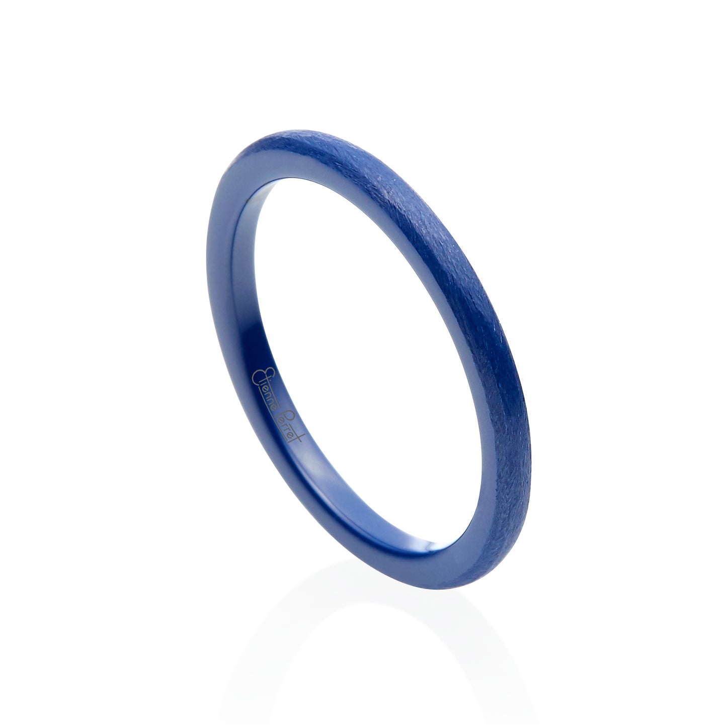 Blue Gem Ceramic Dome Band 2mm
