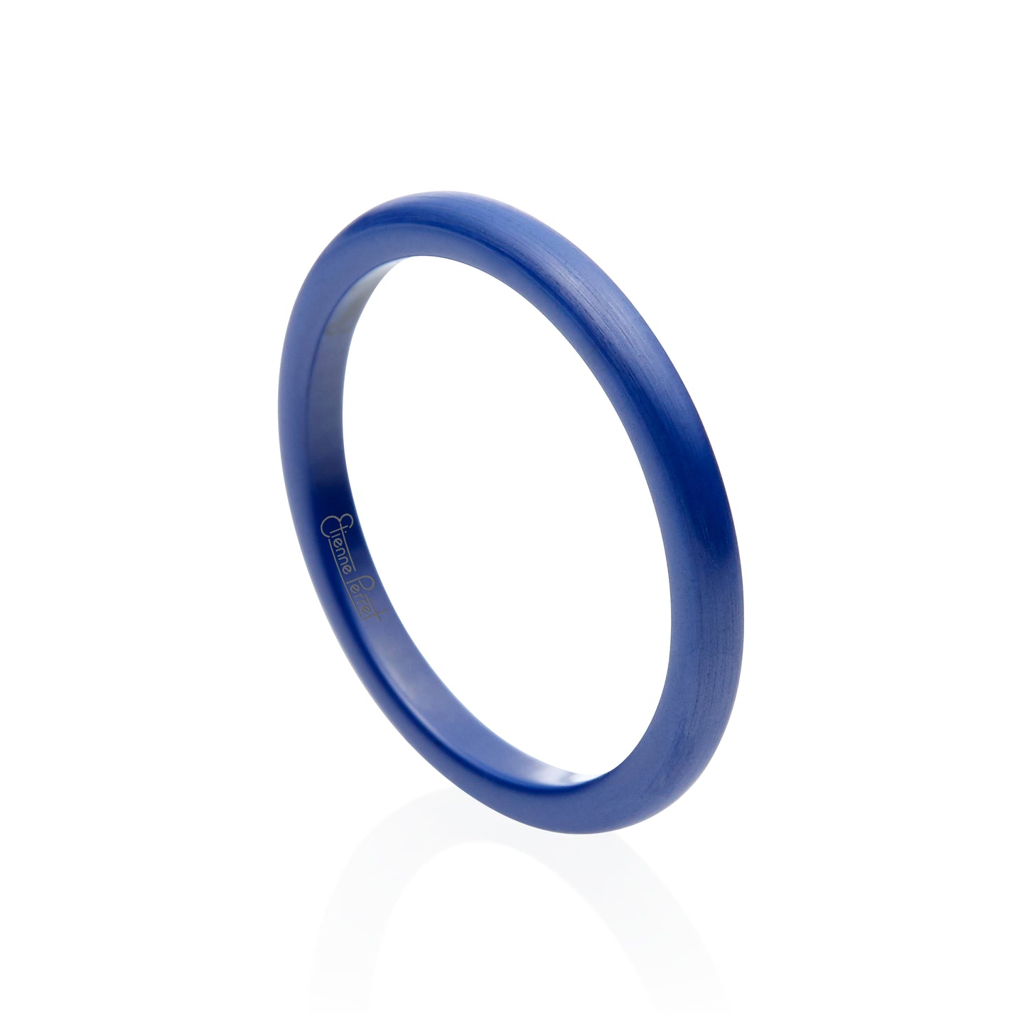 Blue Gem Ceramic Dome Band 2mm