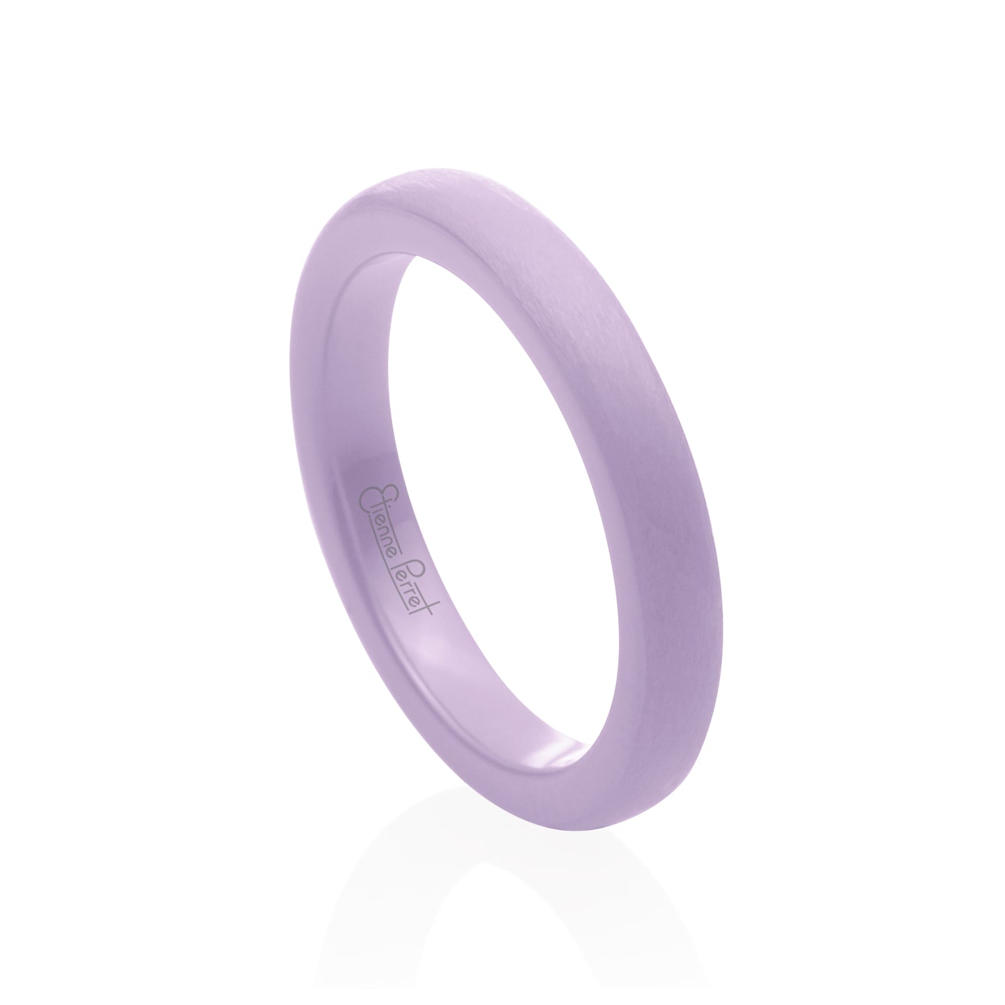 Lavender Gem Ceramic Dome Band 3mm