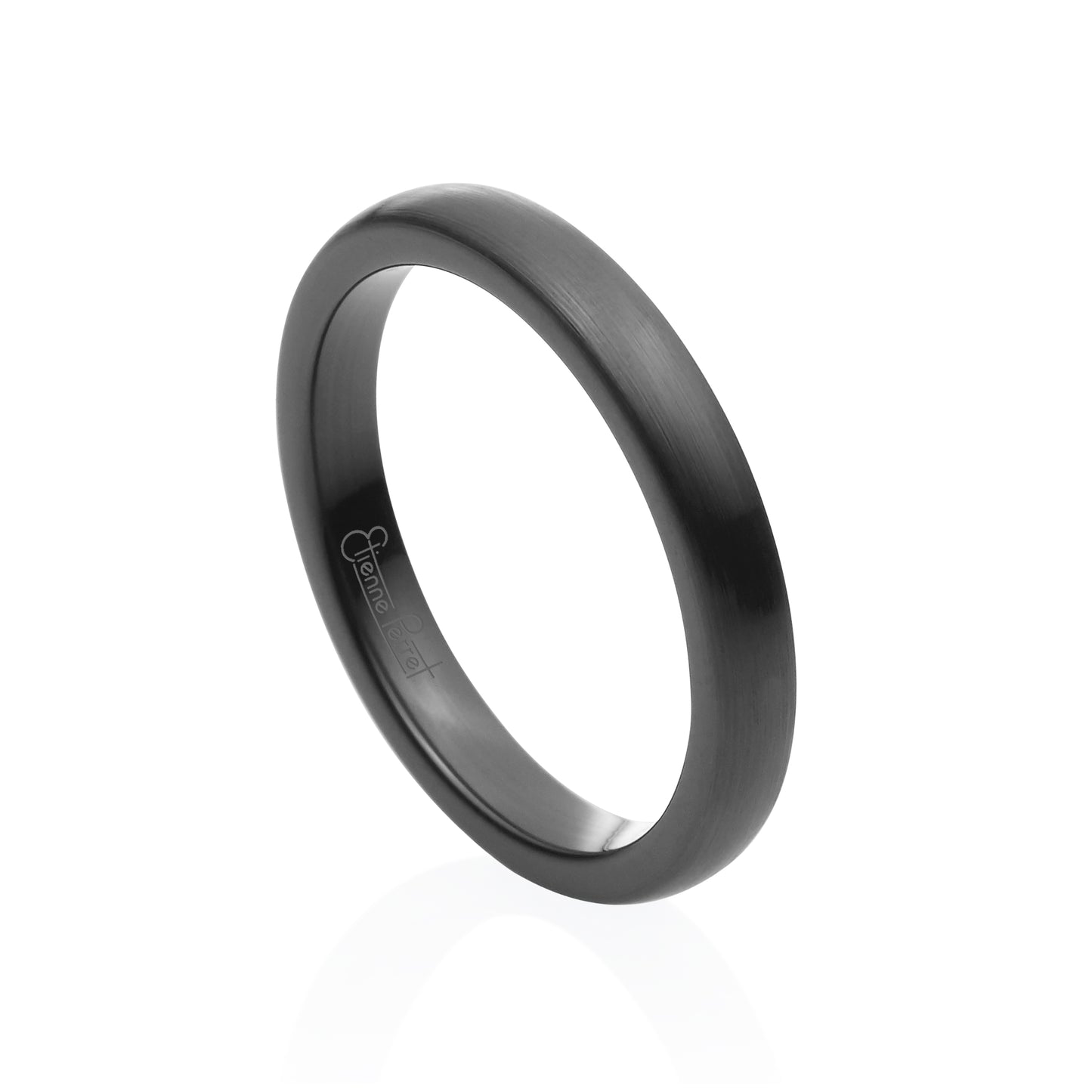 Grey Gem Ceramic Dome Band 3mm