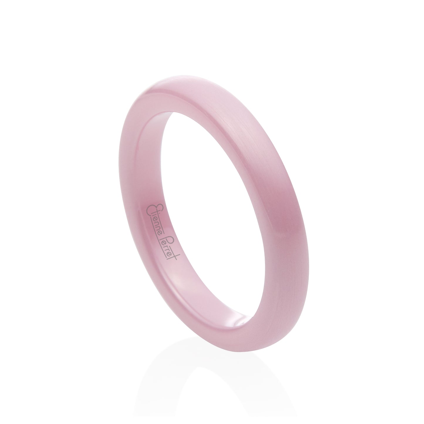 Pink Gem Ceramic Dome Band 3mm