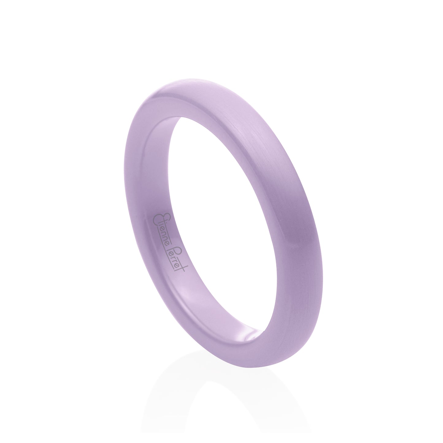 Lavender Gem Ceramic Dome Band 3mm