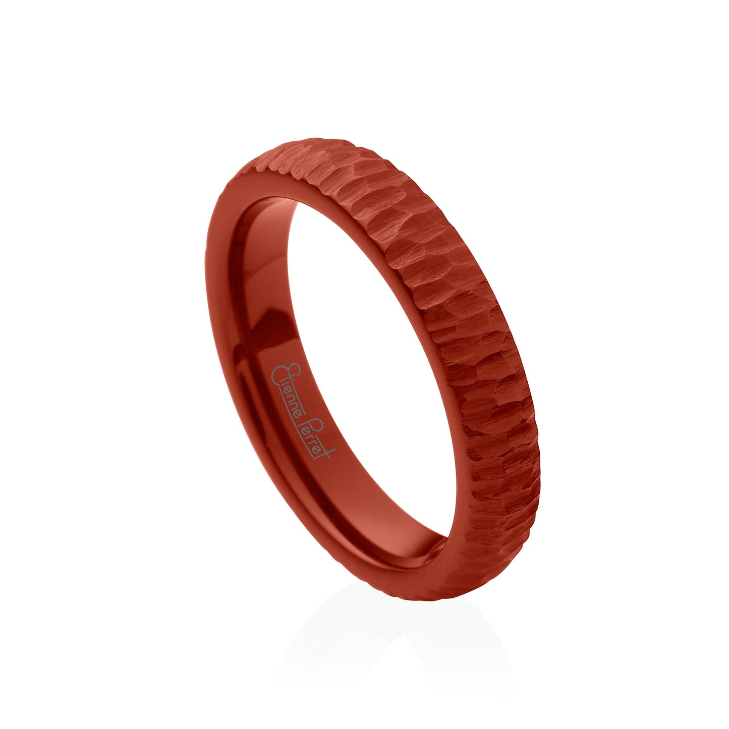 Red Gem Ceramic Bark Band 4mm