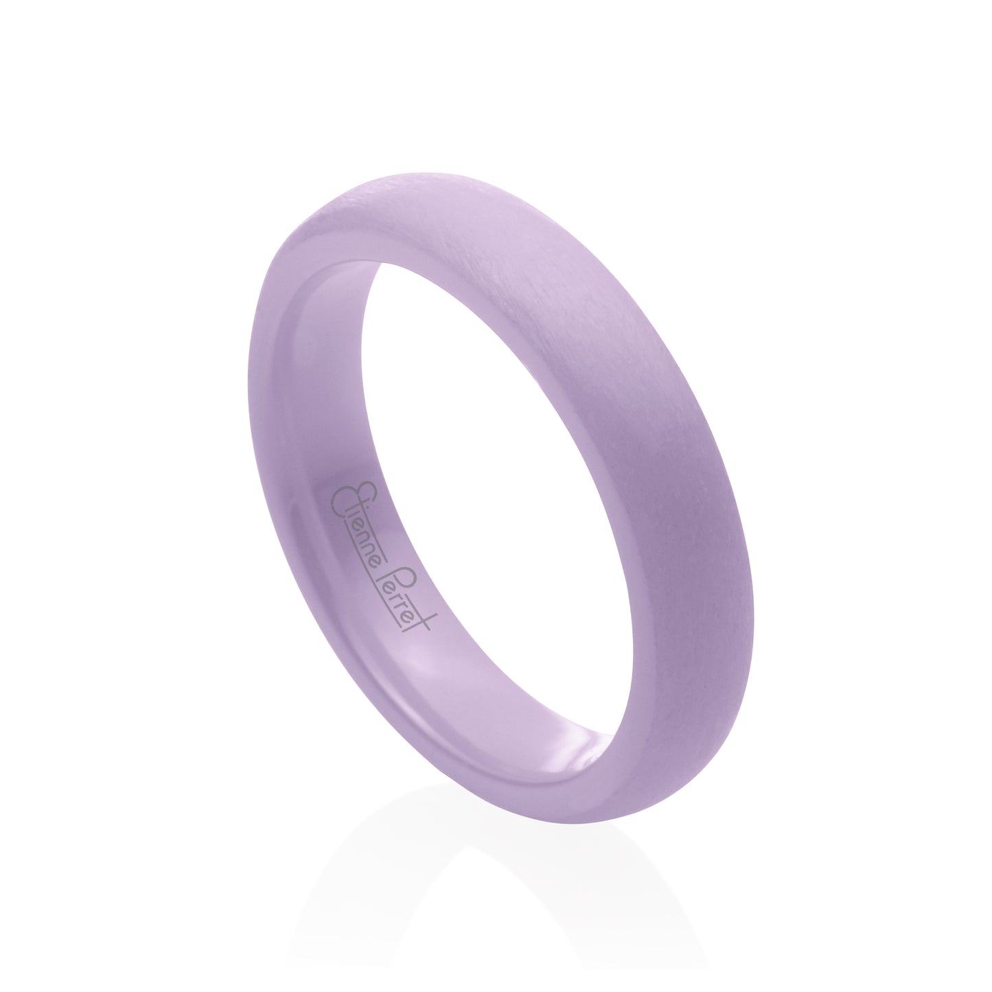 Lavender Gem Ceramic Dome Band 4mm