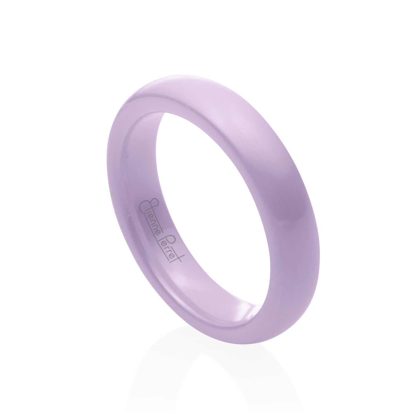 Lavender Gem Ceramic Dome Band 4mm
