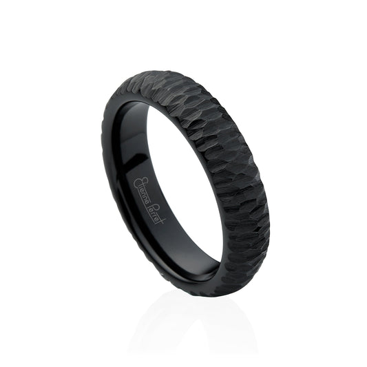 Black Gem Ceramic Bark Band 5mm