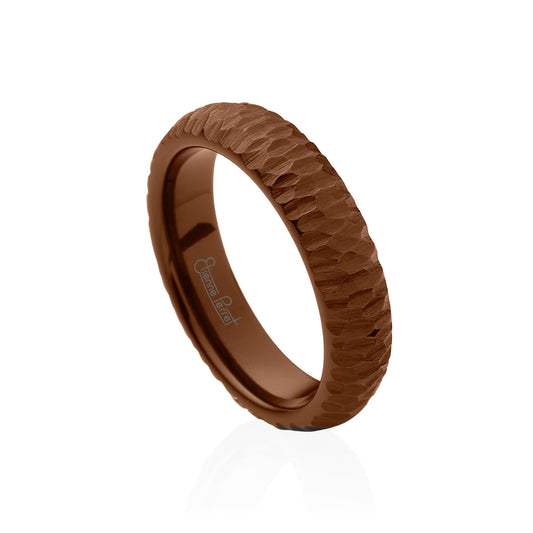 Brown Gem Ceramic Bark Band 5mm